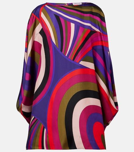 Vestido corto Iride de satén de seda - Pucci - Modalova