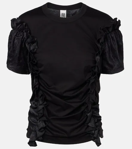 Ruffled cotton top - Noir Kei Ninomiya - Modalova