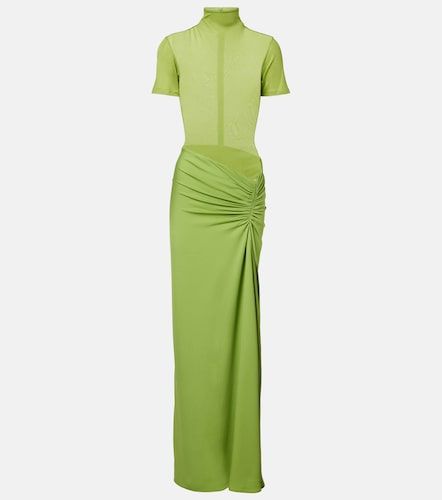 Fusion gathered ribbed-knit gown - Christopher Esber - Modalova