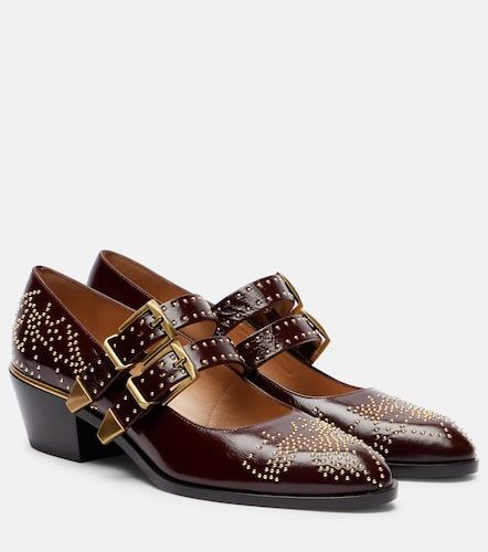 Susanna 40 studded leather Mary Jane pumps - Chloe - Modalova