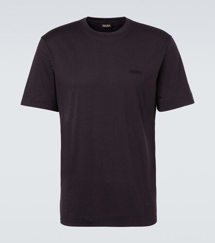 Camiseta de jersey de algodón con logo - Zegna - Modalova