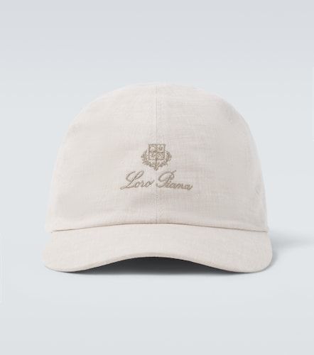 Loro Piana Gorra de lino con logo - Loro Piana - Modalova