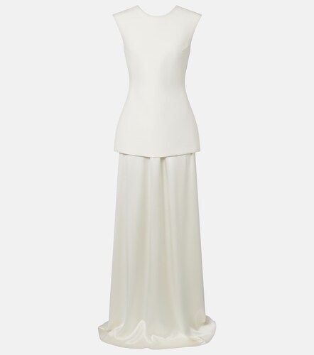 Rohe Silk-trimmed wool-blend gown - Rohe - Modalova