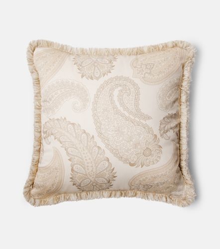 Cuscino in cotone con stampa paisley - Etro - Modalova