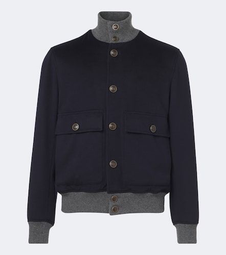 Virgin wool blouson jacket - Brunello Cucinelli - Modalova