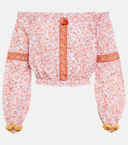 Nana floral cotton crop top - Poupette St Barth - Modalova