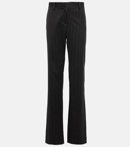 Pinstripe low-rise straight wool pants - Magda Butrym - Modalova