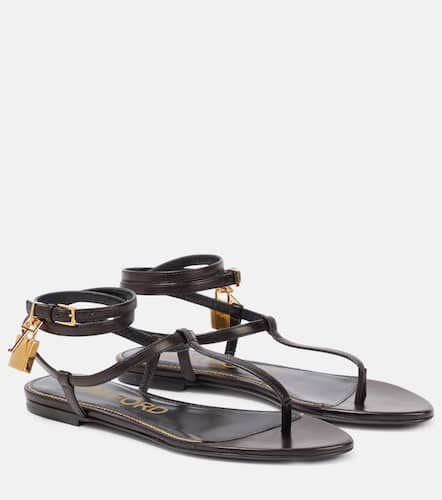 Padlock leather thong sandals - Tom Ford - Modalova