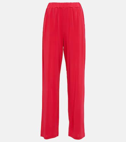 High-rise straight jersey pants - Max Mara - Modalova