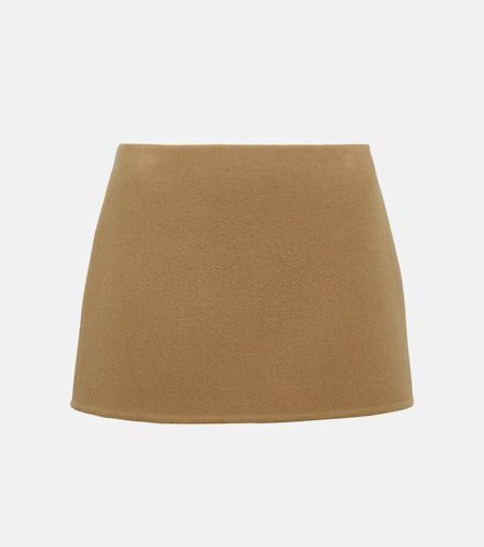 Minifalda de lana de tiro bajo - Prada - Modalova