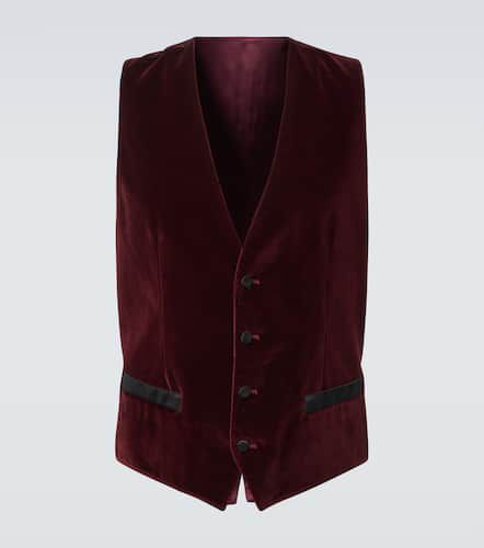 Cotton and silk velvet vest - Dolce&Gabbana - Modalova