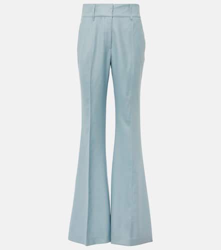 Rhein high-rise silk and wool flared pants - Gabriela Hearst - Modalova