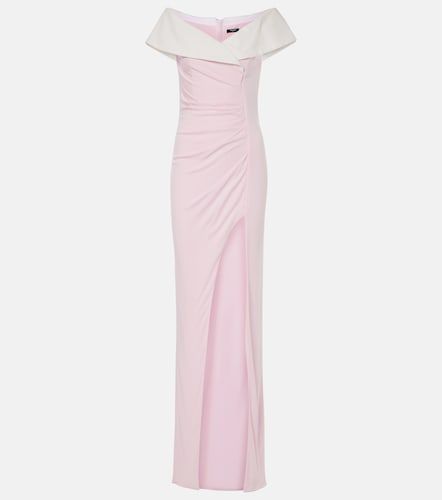 Abito lungo in jersey off-shoulder - Balmain - Modalova
