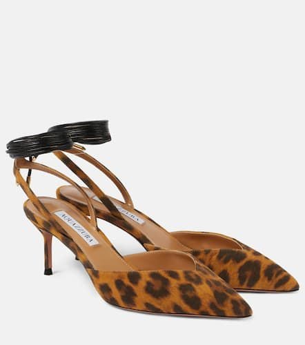 Beyond animal-print leather slingback pumps - Aquazzura - Modalova