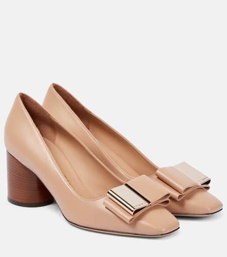 Lena bow-detail leather pumps - Ferragamo - Modalova