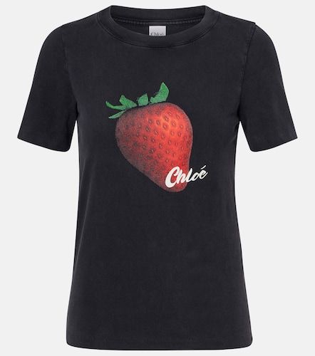 Chloé Camiseta de jersey de algodón estampada - Chloe - Modalova