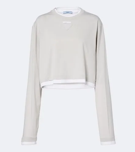 Prada Cotton pique and jersey top - Prada - Modalova