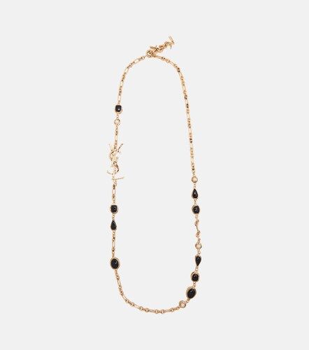 Cassandre embellished chain necklace - Saint Laurent - Modalova