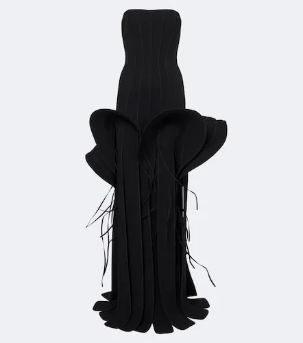 Kingdom fringed peplum gown - Maticevski - Modalova