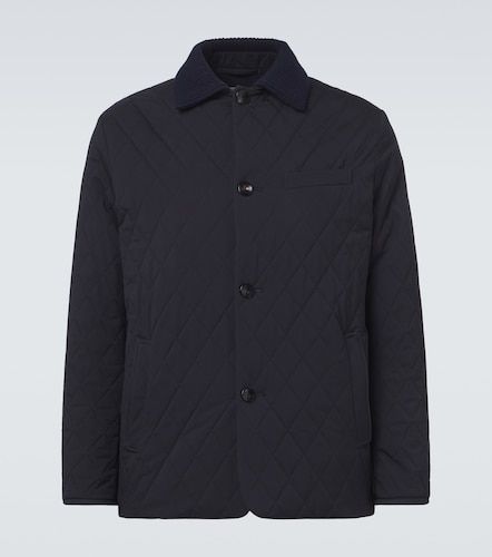 Agnona Quilted wool-trimmed jacket - Agnona - Modalova