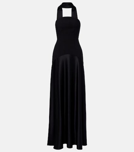 Mae satin-paneled bustier gown - Solace London - Modalova