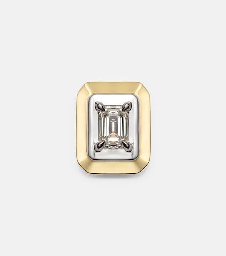 Pendiente individual de oro de 9 ct con diamante - Rainbow K - Modalova