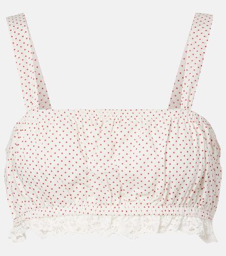 Cropped-Top Marlowe aus Baumwolle mit Spitze - Posse - Modalova