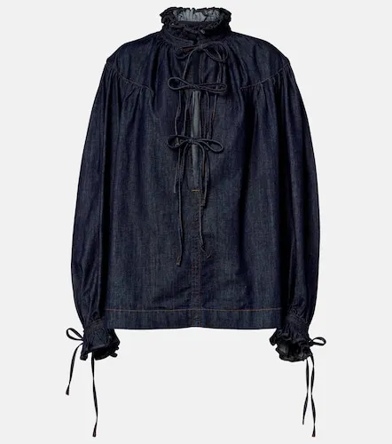Ruffled cotton blouse - Dries Van Noten - Modalova