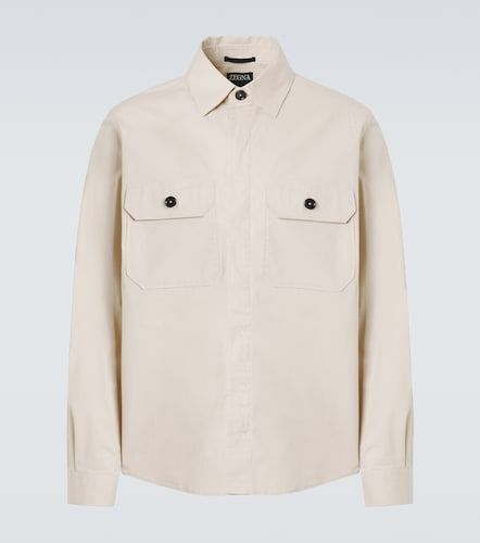Giacca camicia in misto cotone - Zegna - Modalova