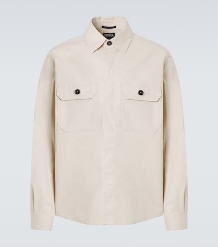 Sobrecamisa en mezcla de algodón - Zegna - Modalova