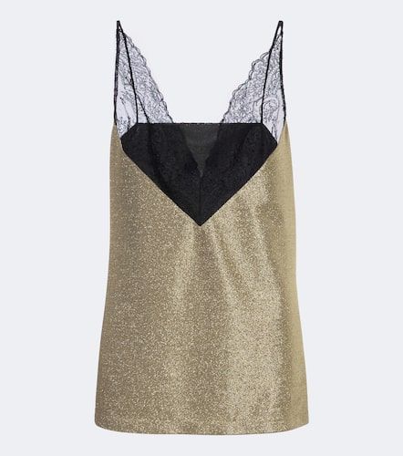 Top aus Lamé mit Spitze - Dolce&Gabbana - Modalova