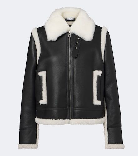 Loewe Giacca in pelle con shearling - Loewe - Modalova