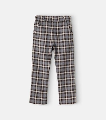 Pantalones de franela de algodón a cuadros - Patachou - Modalova