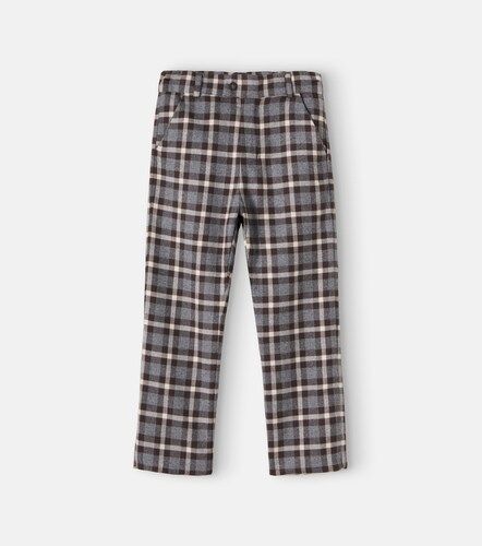 Pantalones de franela de algodón a cuadros - Patachou - Modalova