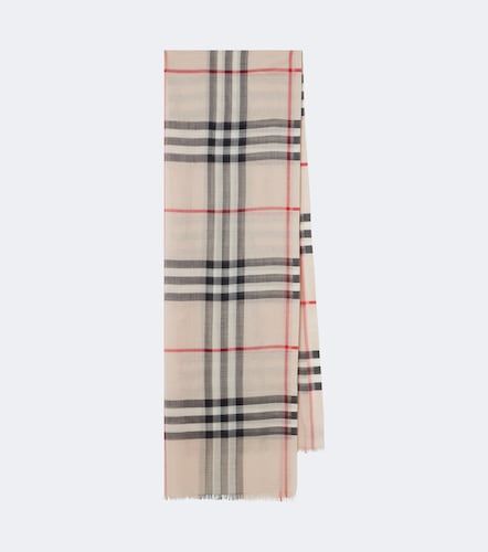 Sciarpa Check in lana e seta - Burberry - Modalova