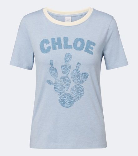 Chloé Camiseta de jersey de algodón estampada - Chloe - Modalova