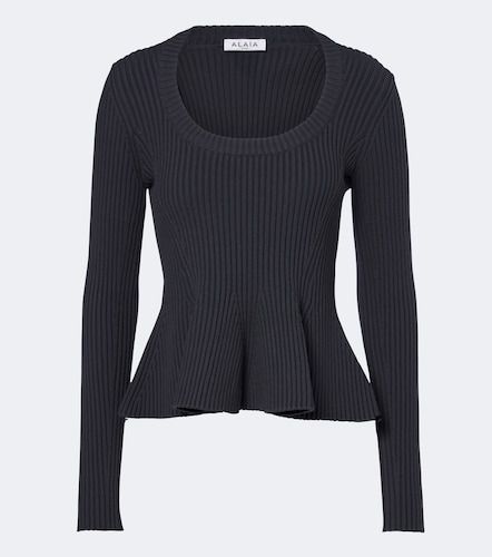 Alaia Peplum wool-blend top - Alaia - Modalova