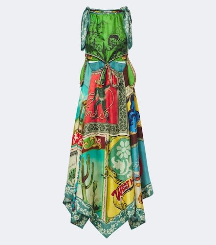 Alémais Vestido midi Ace de seda estampado - Alemais - Modalova