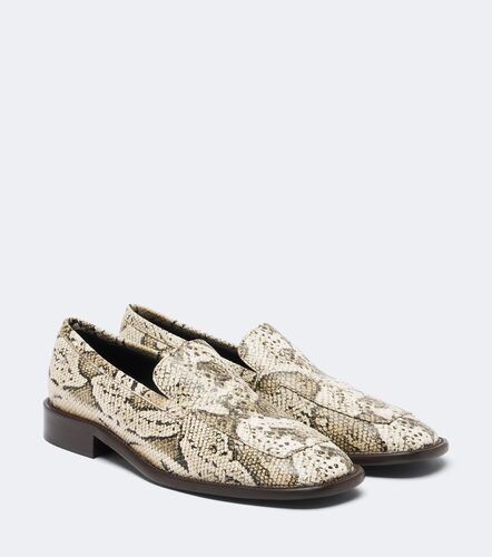 Snake-effect leather loafers - Acne Studios - Modalova