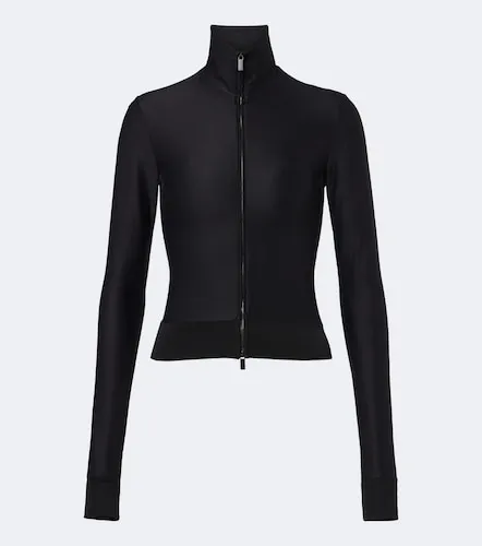Gucci Silk-blend zip-up top - Gucci - Modalova