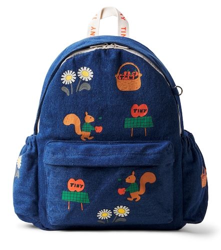 Mochila de denim estampada - Tinycottons - Modalova