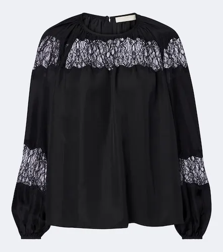 Blusa Bess de seda con encaje - Ulla Johnson - Modalova
