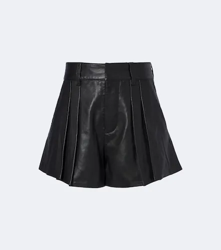 Frame Pleated leather shorts - Frame - Modalova