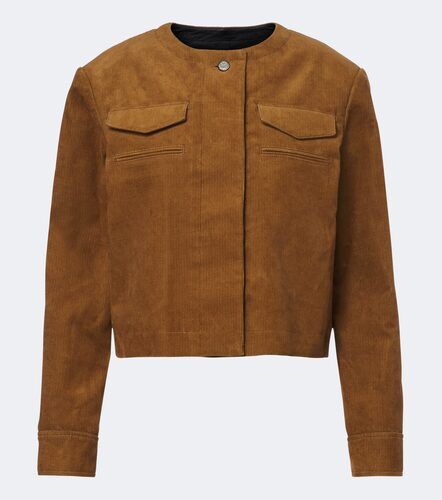 Chaqueta cropped de pana de algodón - Tory Burch - Modalova