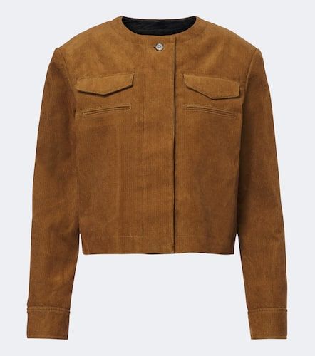 Giacca cropped in velluto a coste di cotone - Tory Burch - Modalova