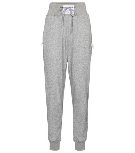 High-rise cotton-blend sweatpants - Adam Selman Sport - Modalova