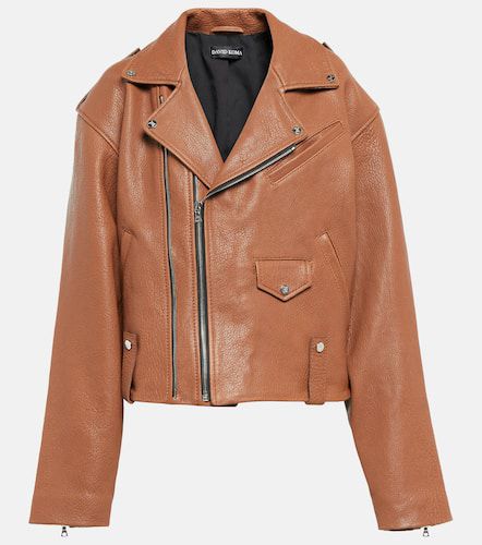 David Koma Oversized leather jacket - David Koma - Modalova