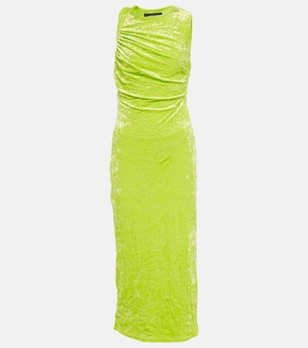 Versace Abito midi in velluto - Versace - Modalova