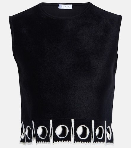 Alaïa Top cropped senza maniche - Alaia - Modalova