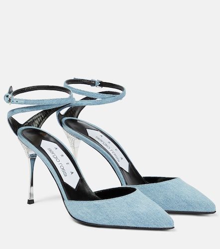 X Sergio Rossi salones Marquise en denim - Area - Modalova